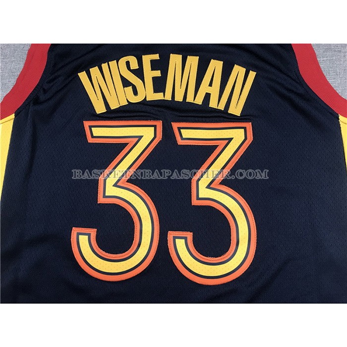 Maillot Golden State Warriors James Wiseman Ville 2020-21 Bleu
